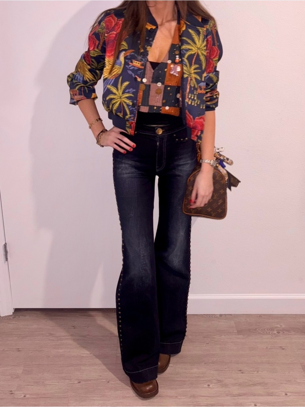 ZARA Colorful Patchwork Halter Top
